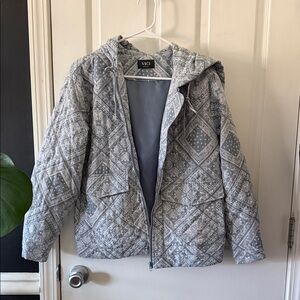 Vici Oversize Quilt Print Jacket - XS